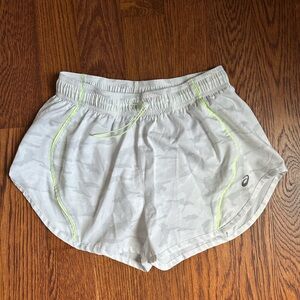 Asics Women's White Camo Running Shorts